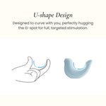 Osuga g-spa with u-shaped design hugs your g-spot area for full targeted stimulation