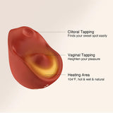 osuga kiss features clitoral and vaginal opening tapping that can heat up 104℉ for natural feeling