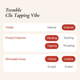 osuga tremble clitoris tapping vibrator is suitable for beginner user and external stimulation user