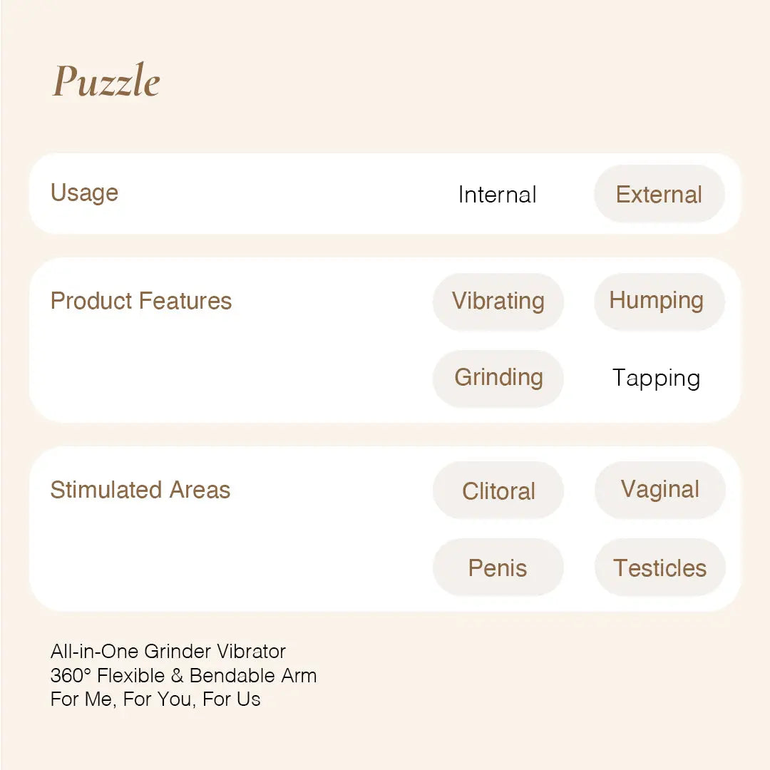 osuga puzzle grind pad is a external sex toy for vibrating, humping and grinding to stimulating clitoris, vaginal, penis and testicles